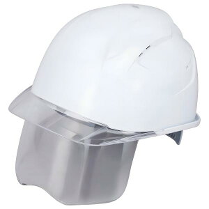 トーヨーセフティー シールド内臓ヘルメット 白色 No.398F-C-C TOYO SAFETY