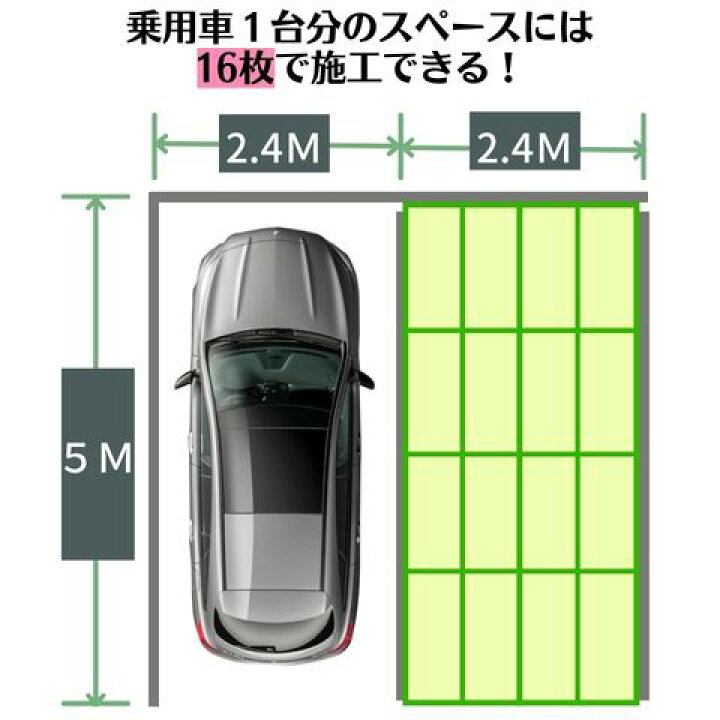 楽天市場】駐車場芝生保護材 ターフパーキング TP-2 ハーフ【16枚セット】緑化 芝生育成 芝養生 ターフ パーキング : コンドーテック楽天市場店