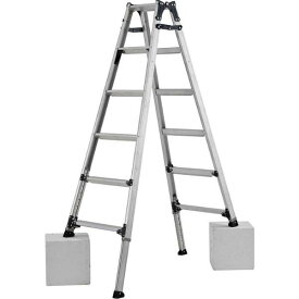 アルインコ 伸縮脚付はしご兼用脚立 PRW180FX 6尺 両面ワイドステップ60mm