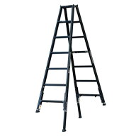 アルインコ KARU-240BK 軽量脚付専用脚立 7段(7尺〜8尺) 天板1.99〜2.29m 伸縮脚 軽量アルミ 段差対応 高…