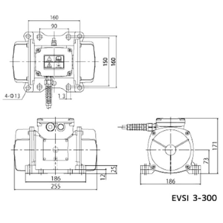 楽天市場】エクセン 低周波振動モータ (2P)2極タイプ EVSI 3-300 EXEN 