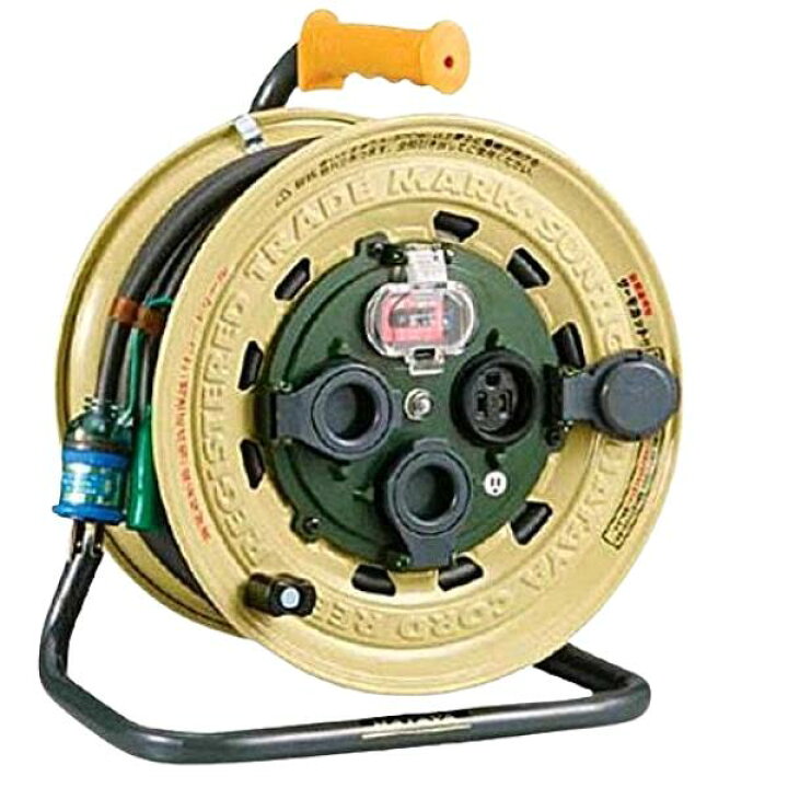 楽天市場】ハタヤ サンタイガーレインボーリール BX-301K 30m 漏電遮断 