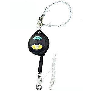 伊藤製作所 123 アブソーバ付 ライフブロック LB-7.5a 1セット カラビナ付き吊り下げロープ 安全帯 高所作業