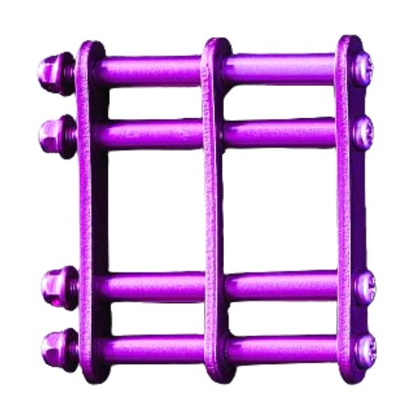 早い者勝ち アルミ製金具一式 紫 アルマイト加工 ロングタイプ ALU-L-V ニックス 収納・保管用品