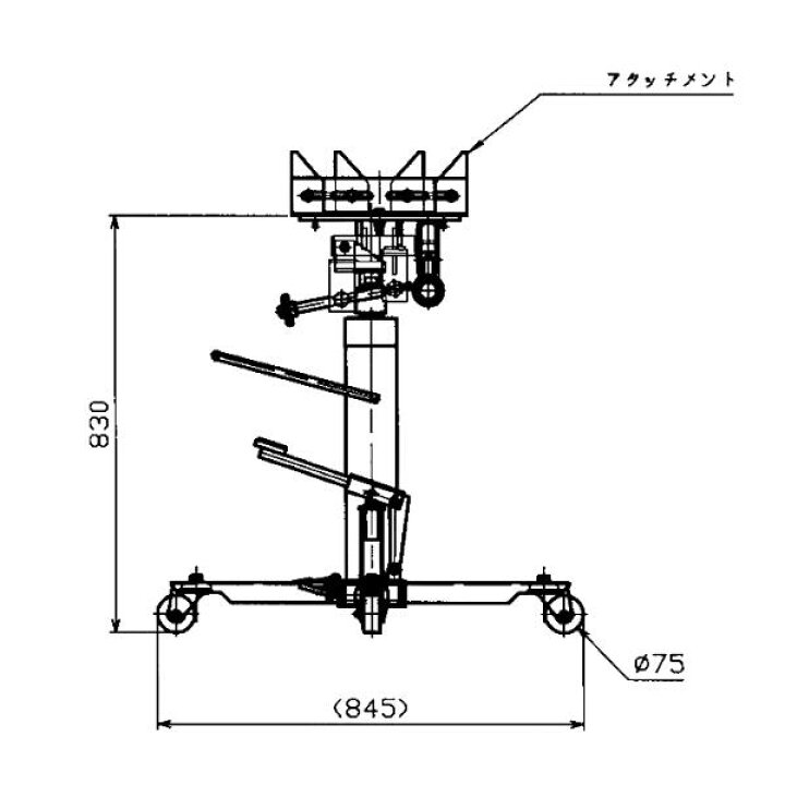楽天市場】マサダ製作所 HTM-4S-3 450kg ハイミッションジャッキ 