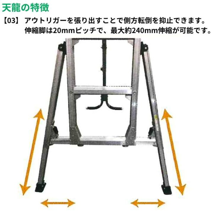 楽天市場】ナカオ アルミ製点検口昇降具 天龍 TN-3000 支柱カバー2個付 