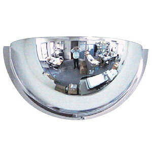 【受注生産】信栄物産 防犯ミラー 室内用 半球ミラーハーフ 標準 R-50H