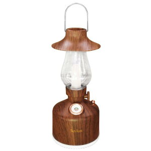 サンルック ランタン型アロマディフューザー ランタン・ミスト ダークウッド SR-LAH010-DW