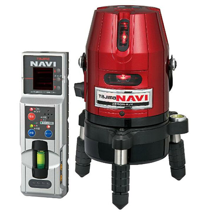 楽天市場】タジマ NAVIゼロ KJY レーザー墨出し器 受光器 ZERON-KJY 