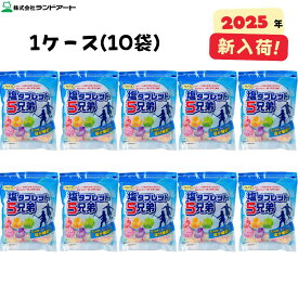 【2025年最新入荷品】 10袋まとめ買い ランドアート 塩タブレット5兄弟 1ケース(500g×10袋入、約1850粒） 塩飴 塩あめ 熱中症対策 塩分補給【楽天ロジT】