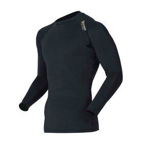 (1個までメール便選択可) おたふく手袋 JW-540 オーバーザファンクション ロングスリーブ クルーネックシャツ 11.ブラック S M L LL 3L BODY TOUGHNESS