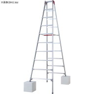 長谷川工業 伸縮式脚立 RYZ-36d 天板高さ3.41-3.72m 質量20.1kg 脚立専用タイプ　Hasegawa　個人宅配送不可
