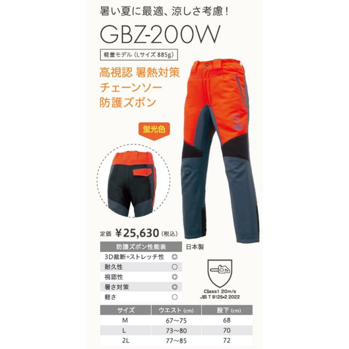 楽天市場】TOYO （女性用） 高視認・暑熱対策チェーンソー防護ズボン 
