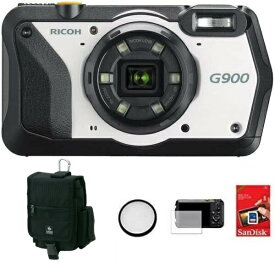 新品 リコー RICOH G900 現場仕様 デジタルカメラ 通常モデル（LOGOSヒップカーゴNo.5・SDHCメモリーカード16G・液晶保護フィルム・レンズ保護フィルタ付き）