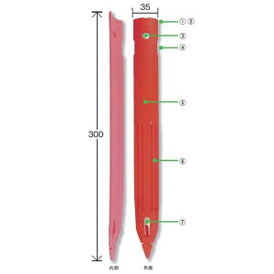 ���v�� ������Y �i200�{���j 35×4×300mm �i�s���N/�ԁj�y����/�y�n�Ɖ�����/�v���X�`�b�N���E�Y/�n�В���/���Y/���E�Y�z