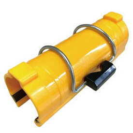 アラオ　パッチンクリップ　48.6φ 　新型　タイプ2　黄色　単管用　あらゆるシートの固定に　バラ販売　単管　足場パイプ