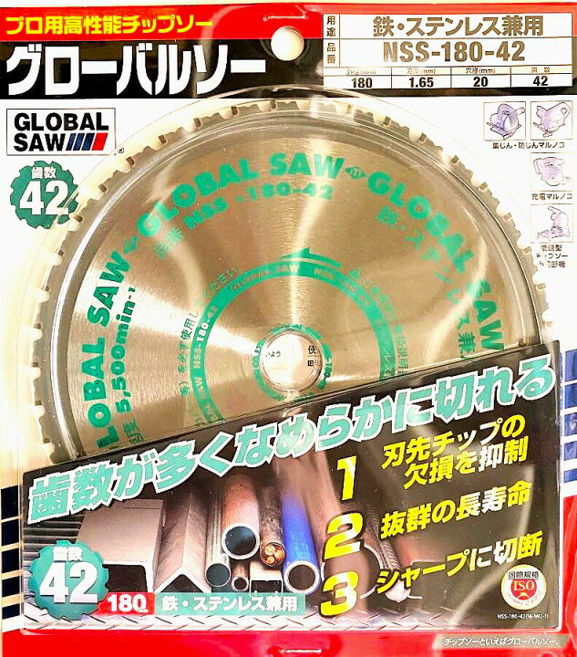 楽天市場】モトユキ チップソー グローバルソー（鉄・ステンレス兼用 