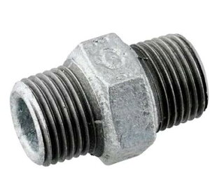 現場屋さん 白ガス管用継手 六角ニップル Φ50A(2"B)Φ用