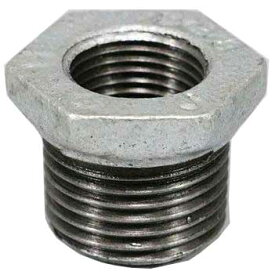 現場屋さん　白ガス管用継手　ブッシング　Φ20A(3/4B)Φ用×Φ15A(1/2B)Φ用