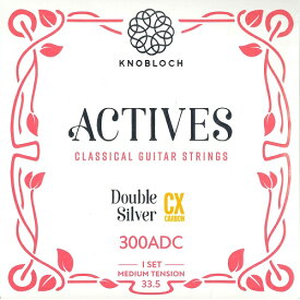 ノブロック/300ADC・CXカーボン・アクティブセット・ミディアム（SET）KNOBLOCH/CX carbon actives medium tension クラシックギター弦