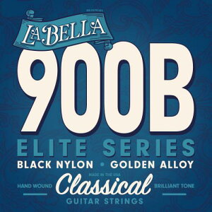 ���x���^900-B Elite Classical �~�f�B�A���e���V�����iSet�j LA BELLA Elite series medium tension/black nylon:golden alloy �N���V�b�N�M�^�[��/�V���b�v��3980�~�ȏ�w���ő�������