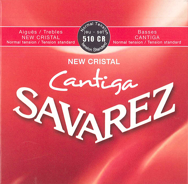 サバレス／クリスタル・カンティーガ510CRノーマルテンション(set) SAVAREZ new cristal cantiga nomal tension SET trebles:new cristal basses:cantiga クラシックギター弦