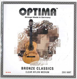 オプティマ／ブロンズ・クラシックス・ノーマル280NMT(set) OPTIMA clear nylon bronze classics medium SET クラシックギター弦