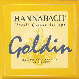ハナバッハ／ゴールディン(Set) HANNABACH Goldin medium high tension SET クラシックギター弦