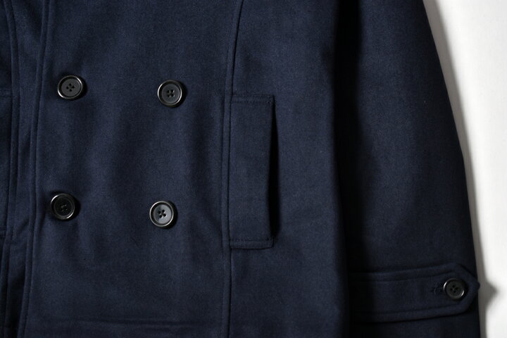 楽天市場 ピーコート メンズ Pコート メルトン ウール コート ジャケット アウター ショート丈 細身 服 秋服 冬服 秋冬 メンズ ファッション Geneless