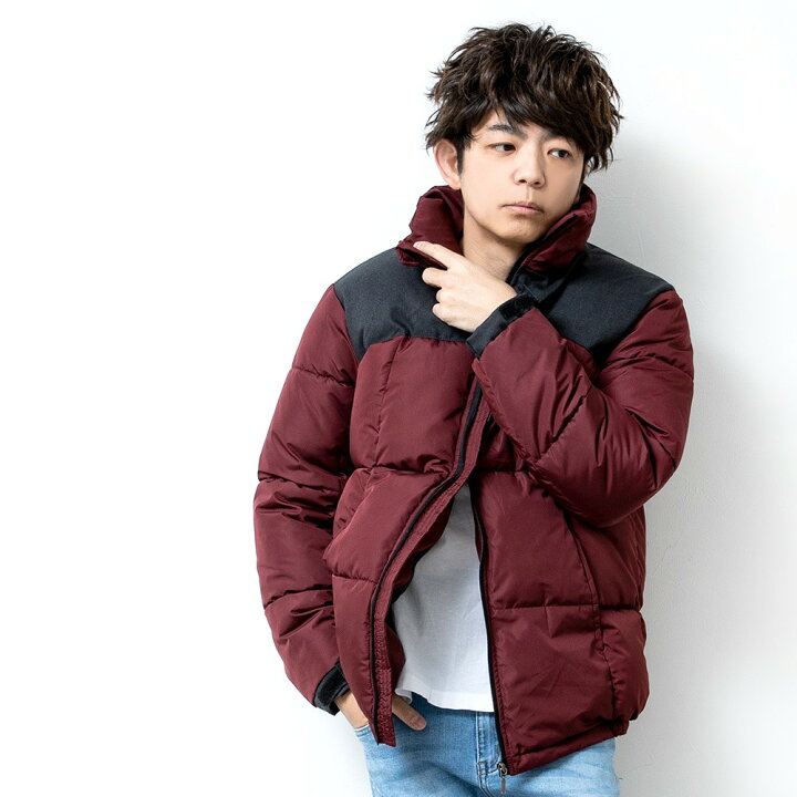 楽天市場 ファイバー ダウンジャケット メンズ 中綿 ジャケット アウター ジャンパー 冬 軽量 軽い 防風 防寒 アウトドア レジャー 暖かい 冬服 おしゃれ シンプル 無地 赤 青 黒 迷彩 全5色 M L Ll Xl 大きいサイズ 1271 7 父の日ギフト 父の日