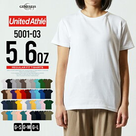 tシャツ レディース 半袖 綿100％ United Athle 半袖tシャツ スポーツ Uネック クルーネック Tシャツ インナー ユニフォーム 運動会 文化祭 全20色 5001-03 ジェネレス