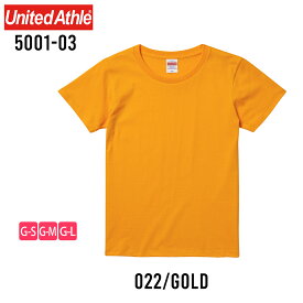 tシャツ レディース 半袖 綿100 United Athle スポーツ Tシャツ 半袖tシャツ Uネック インナー クルーネック トップス 5.6oz ハイクオリティー 運動会 文化祭 ユニフォーム 全18色 5001-03