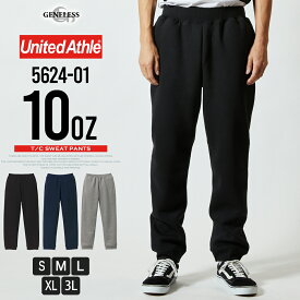 スウェットパンツ メンズ 裏起毛 ユナイテッドアスレ ジョガーパンツ 秋冬 ジョガー パンツ スエット ゆったり スポーツ 運動着 ゴムウエスト スウェット スポーツウェア 全3色 5624-01 ジェネレス