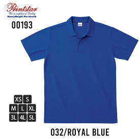 ポロシャツ メンズ 半袖 半袖ポロシャツ ストレッチ カノコ プリントスター 鹿の子 ポロ シャツ Printstar ゴルフ スポーツウェア 薄手 シンプル 無地 春夏 全7色 00193-CP ジェネレス