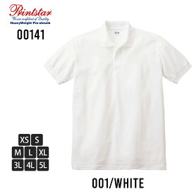ポロシャツ メンズ 半袖 半袖ポロシャツ ストレッチ Printstar カノコ プリントスター 鹿の子 UVカット 涼しい メンズポロシャツ ゴルフ スポーツウェア ゴルフウェア 春夏 全7色 00141-NVP ジェネレス