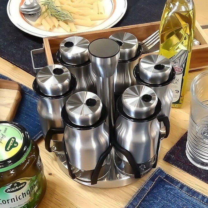 楽天市場】スパイスラック 調味料入れ 回転式 おしゃれ 密封 ダルトン 