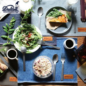 ランチョンマット プレイスマット 布 デニム 綿 45×33cm ダルトン DULTON テーブルクロス 食卓 料理 食事 おしゃれ テーブルマット 新生活 洗える