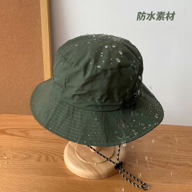 折りたたみ帽子 撥水 速乾 UVカット 接触冷感 アウトドア フェス ハイキング 日よけ対策 男女兼用 軽量 つば広