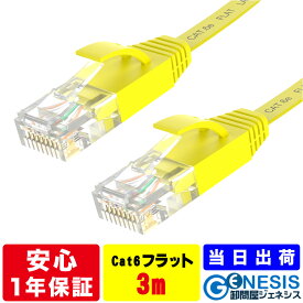 フラット LANケーブル cat6e 0.5m 1m 1.5m 2m 3m 5m 10m 15m 20m 30m 50m GSPOWER 業務用 企業向け 1.3mm厚 カーペット 赤 青 白 黒 黄 RJ-45 サーバー ethernet cable cat6 flat