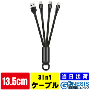 [dP[u 3in1 13.5cm iPhonep Type-Cp microUSBp 4FIׂ [d 13 ߏ[dh~ ^ ^тɕ֗ iiCf X^CbV }[d\