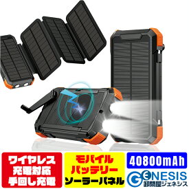 GSPOWER GP2-40800 ソーラーパネル付きモバイルバッテリー