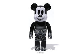 BE@RBRICK(ベアブリック)BAPE&#174; MICKEY MOUSE 1000% [BLACK&WHITE]A BATHING APE medicom toy