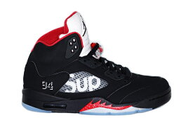 Supreme(シュプリーム)/AIR JORDAN 5 RETRO [BLACK/RED] 824371-001 国内正規品・新古品【中古】