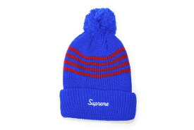 Supreme(シュプリーム)/4-Stripe Loose Gauge Beanie[BLUE/RED]2013AW FW13BN23 CAP キャップ ビーニー ニット帽 新古品【中古】