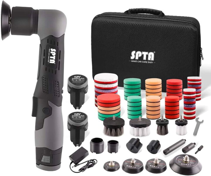 楽天市場】SPTA ミニ12v充電式ポリッシャー コードレスポリッシャー 7 