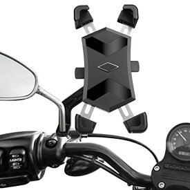 HASAGEI 自転車 スマホ ホルダー バイク用 携帯ホルダー 2020最新改良 自動ロック 片手操作 落下防止 振れ止め 360°回転可能 スマホ