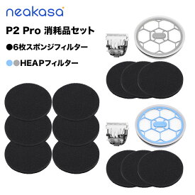 【当日出荷】Neakasa P2 Pro ペットバリカン 消耗品セット 6枚スポンジフィルターセット/ 替刃*1 スポンジ*3 HEPAフィルター*1