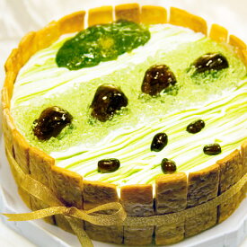 φ14cm 抹茶 ( matcha )の ショートケーキバースデーケーキ ホールケーキ 誕生日 お抹茶ケーキ お抹茶 抹茶 チルド 敬老の日 お土産 【楽ギフ_包装】