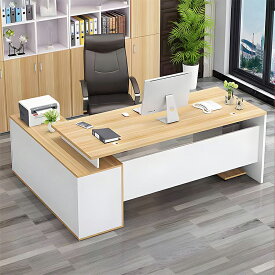 エグゼクティブデスク　オフィスデスク　役員用　事務机 社長デスク 社長机 PCデスク パソコンデスク 役員デスク プレジデントデスク 重役デスク 高級デスク サイドキャビネット 大容量　分類収納 シンプル　洗練 木目調
