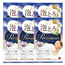 牛乳石鹸 お湯物語贅沢泡とろプレミアム入浴料 ピオニー&ムスク 40g×6個セット「メール便送料無料(A)」